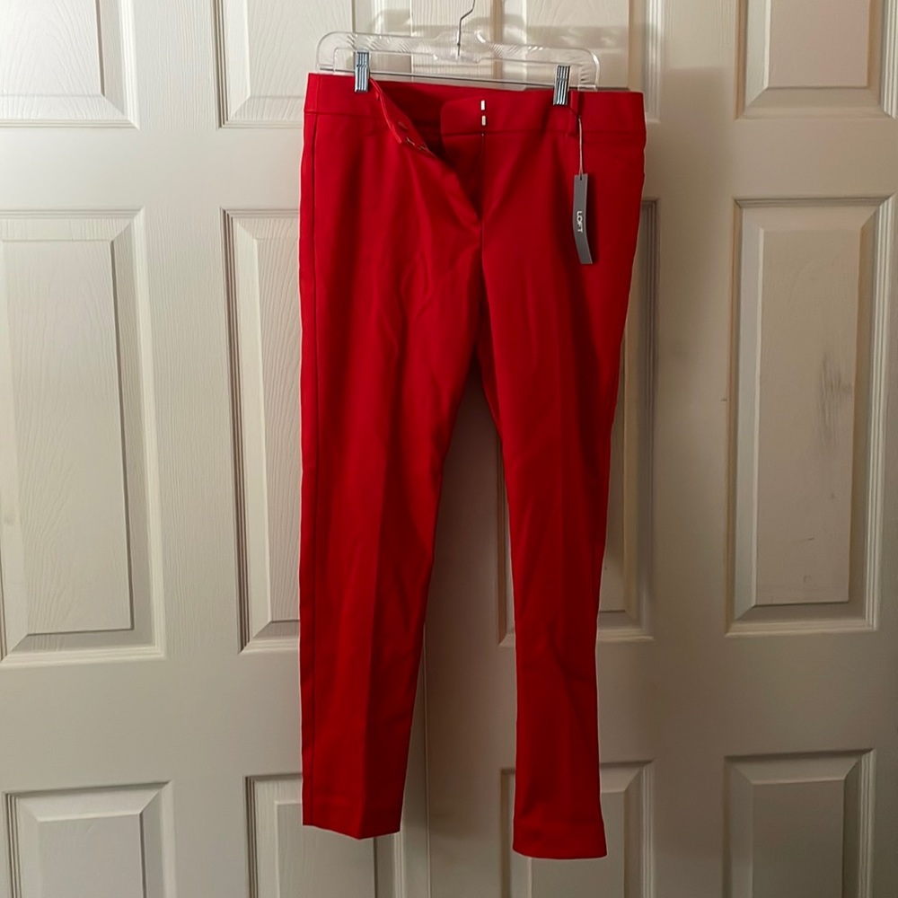 Loft Women’s Red Pants Size 8